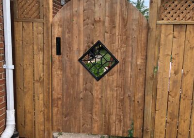 Backyard gate installation Toronto
